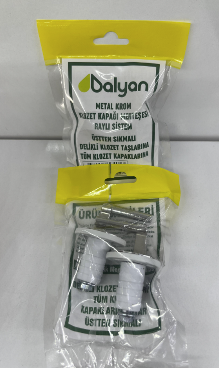 ÜSTTEN SIKMALI METAL KLOZET KAPAK VİDASI