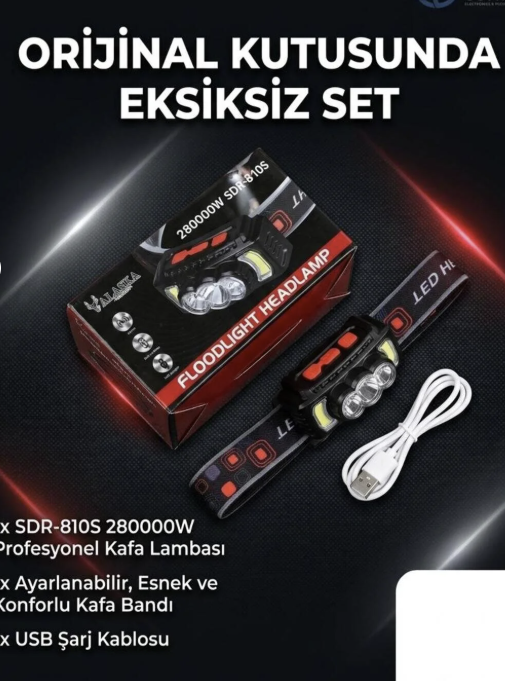 ALASKA SENSÖRLÜ KAFA LAMBASI ŞARJLI