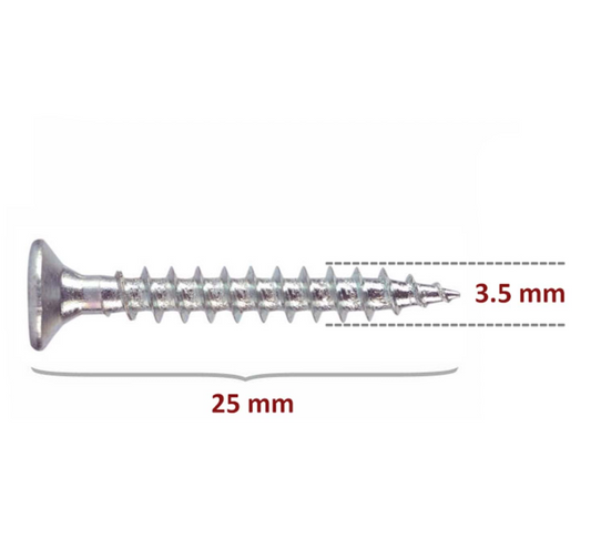 3.5X25 SUNTA VİDASI 30 Adet