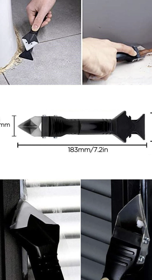 Fayans Derz Dolgu Silikon Kazıyıcı Sıyırıcı Ve Uygulayıcı 3 Ü 1 Arada Aparat