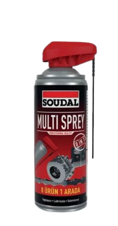 Soudal Kobra Başlıklı Multi Sprey  Pas Sökücü, Yağlayıc 400 ml