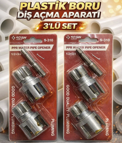 Profesyonel PVC & PPRC Boru Diş Açma Aparatı