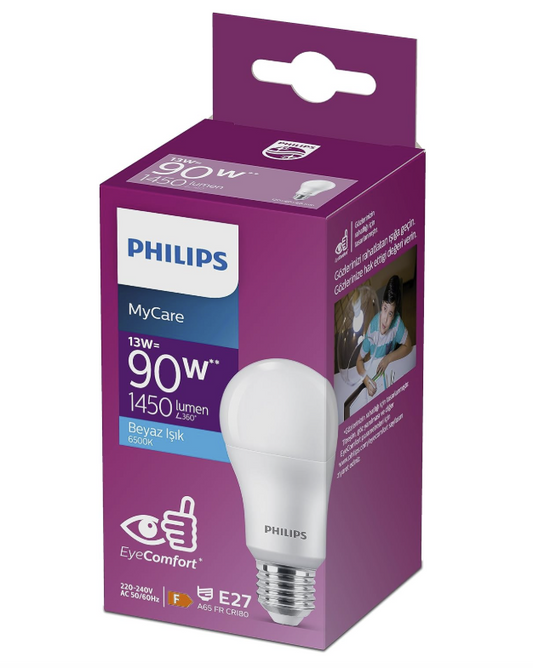 Philips LEDBulb 13-23W/90W E27 6500K Beyaz Işık LED Ampul Tekli Paket